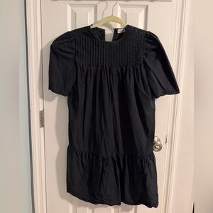 By Malene Birger Black Pintuck Blouse Dress